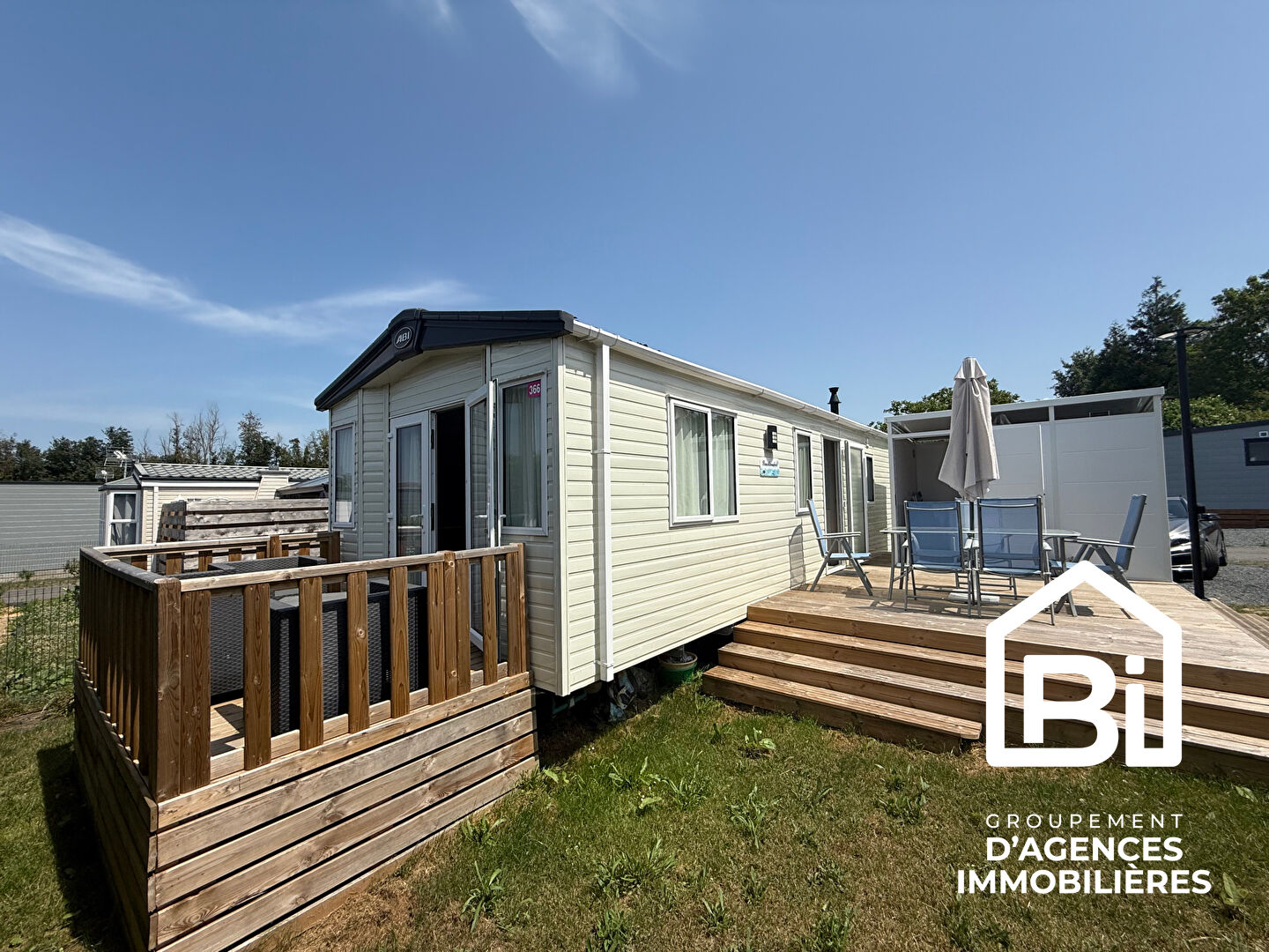 Terrain de 204 m2 avec Mobil-Home Beach Comber entièrement equipé – Ouistreham – Parc résidentiel